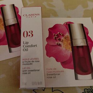 NWT Clarins Lip Comfort Oil - 03 Cherry - 1.4ml Lip Oil Mini